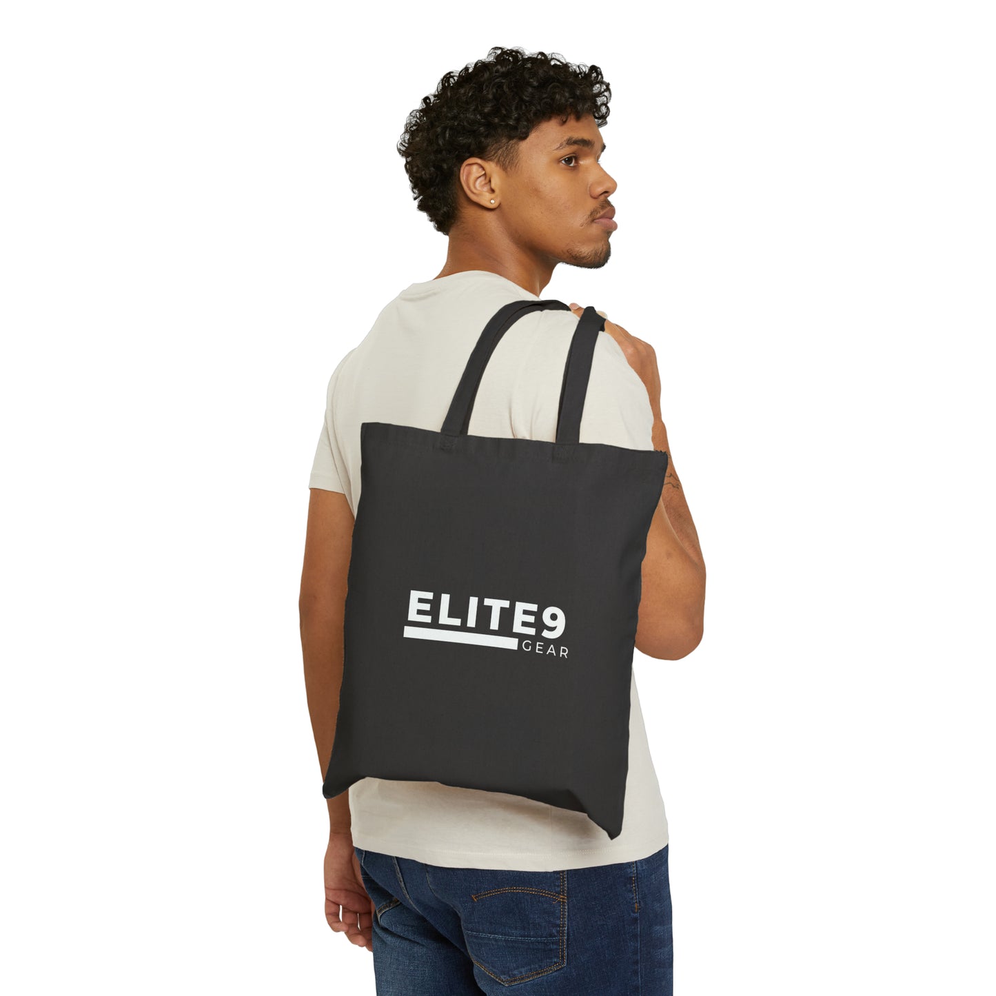 Elite9 Gear Logo Canvas Tote