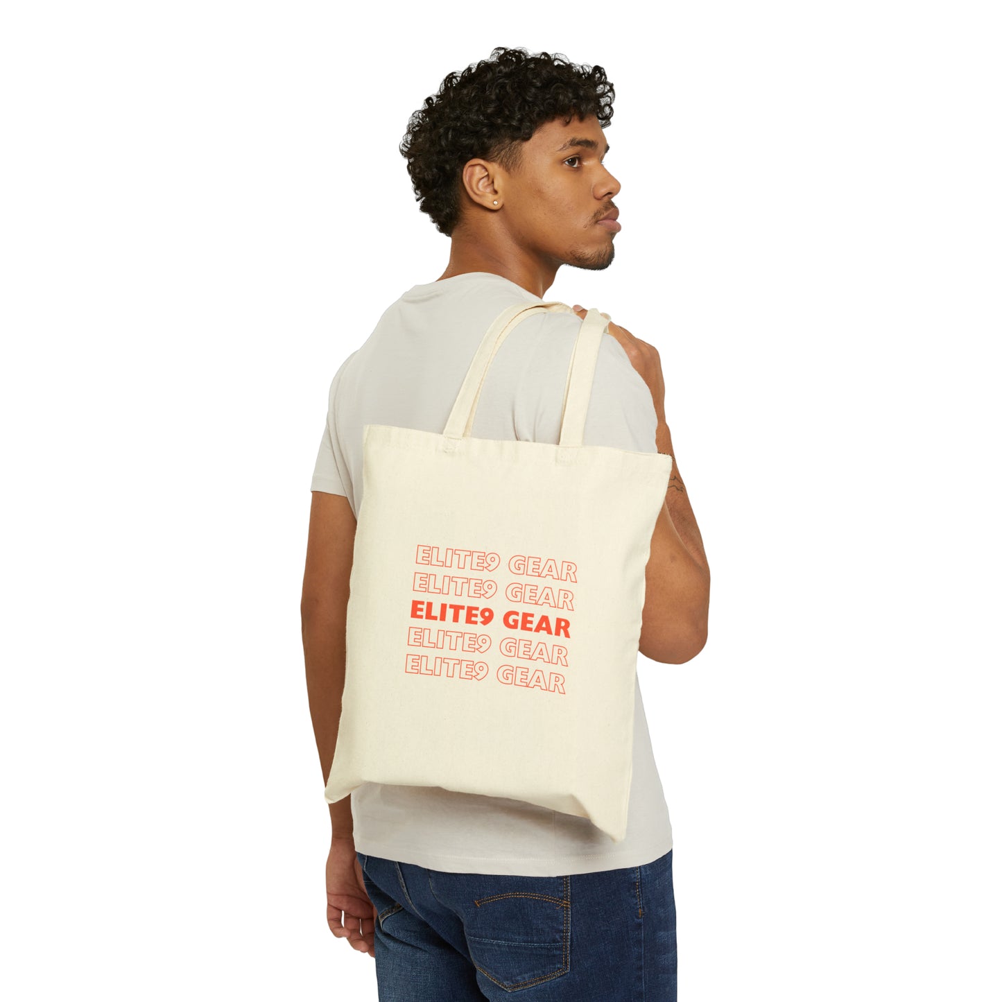 Elite9 Gear Falling Words Tote Bag