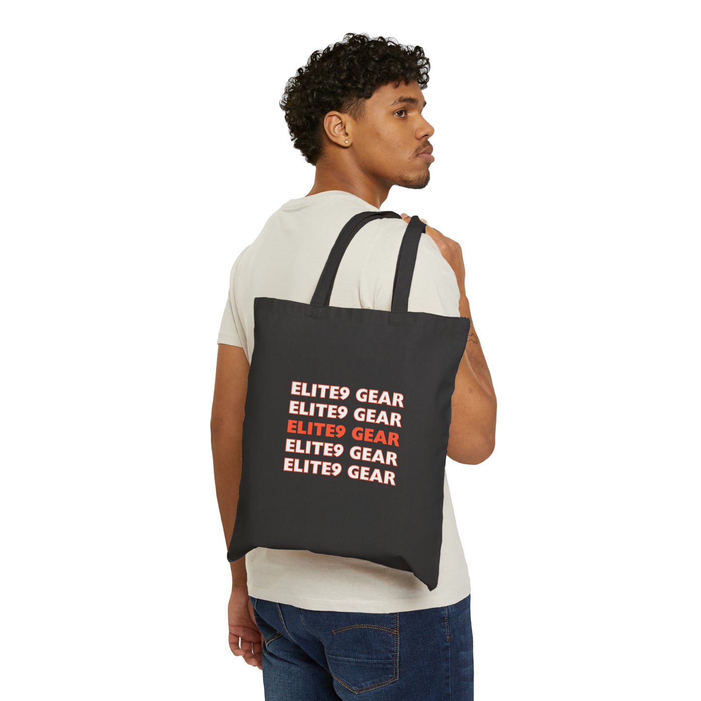 Elite9 Gear Falling Words Tote Bag