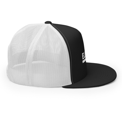 Trucker Cap White Text