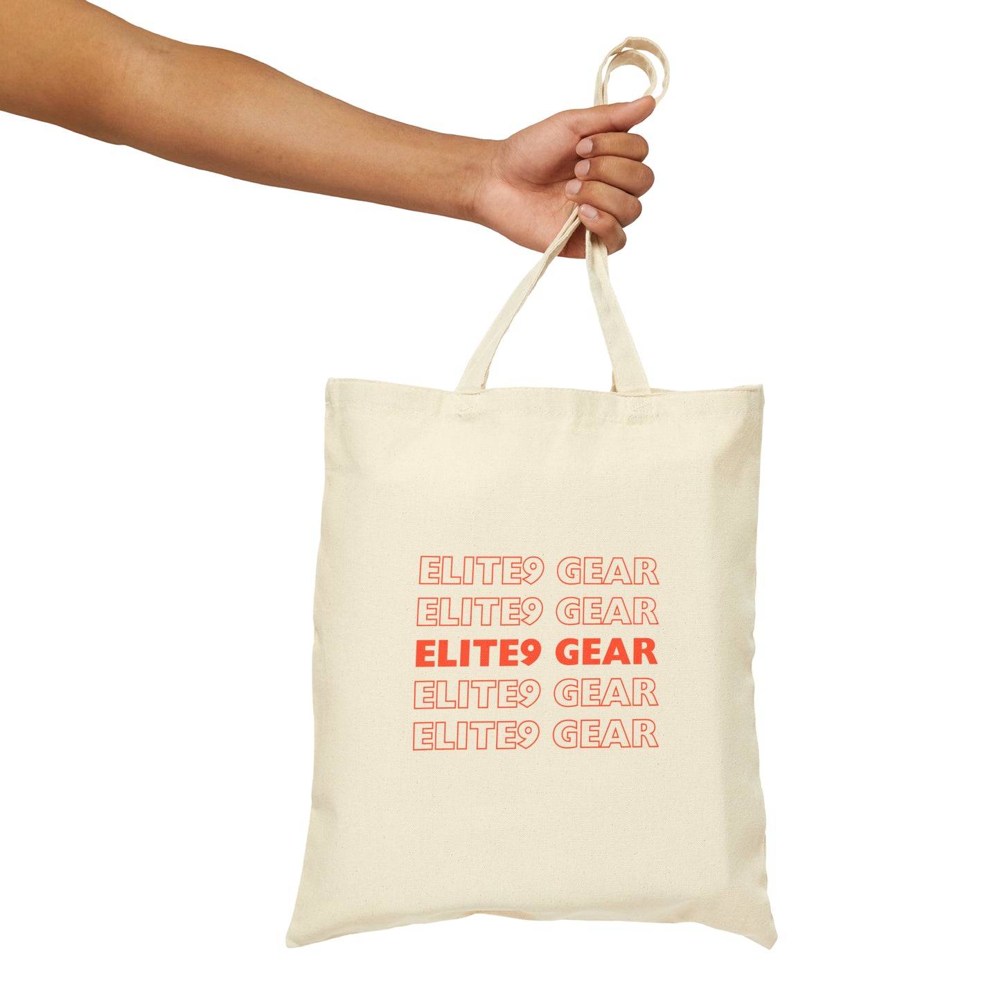 Elite9 Gear Falling Words Tote Bag