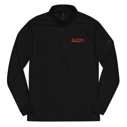 Quarter zip pullover | Red Text