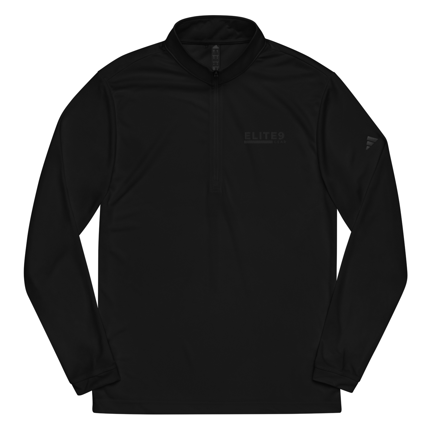 Quarter zip pullover | Black Text