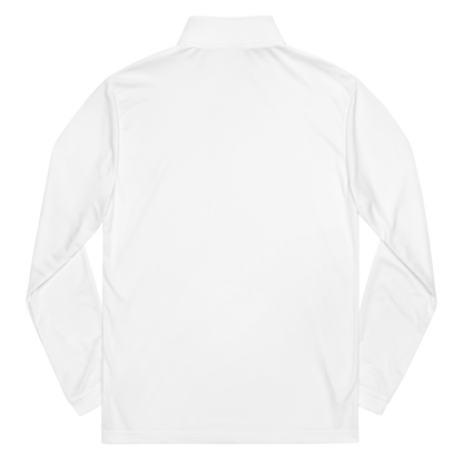 Quarter zip pullover | White Text