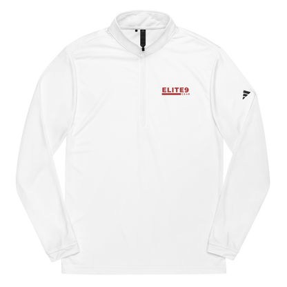 Quarter zip pullover | Red Text