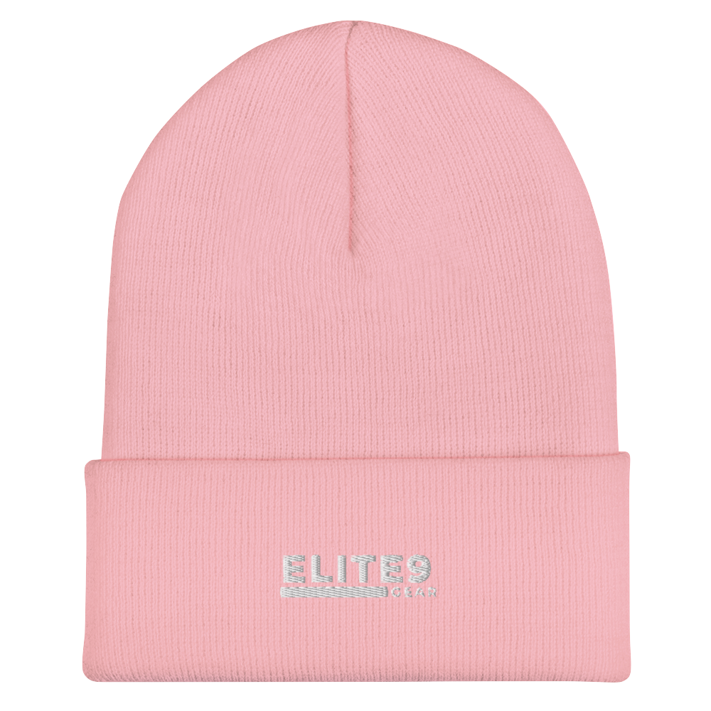 Cuffed Beanie White Text