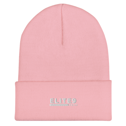 Cuffed Beanie White Text