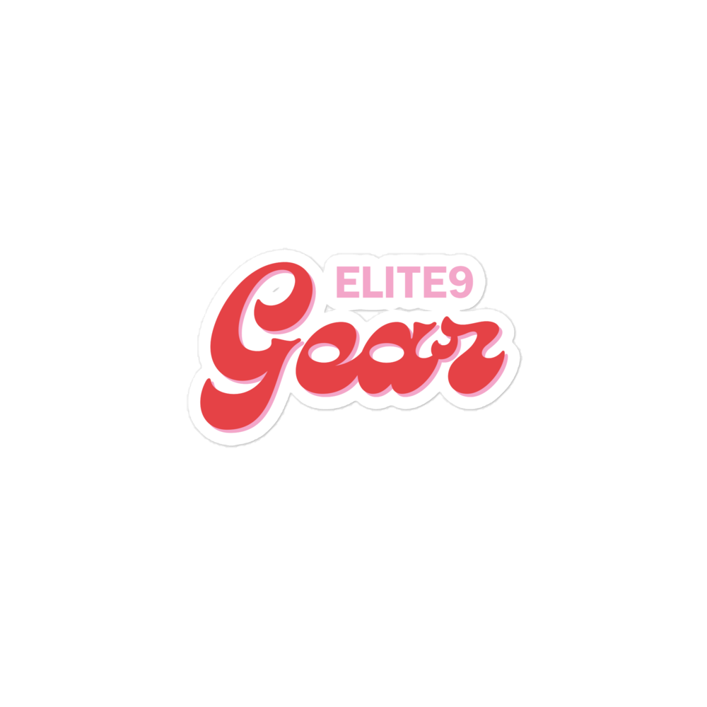 Elite9 Gear Retro Print Sticker