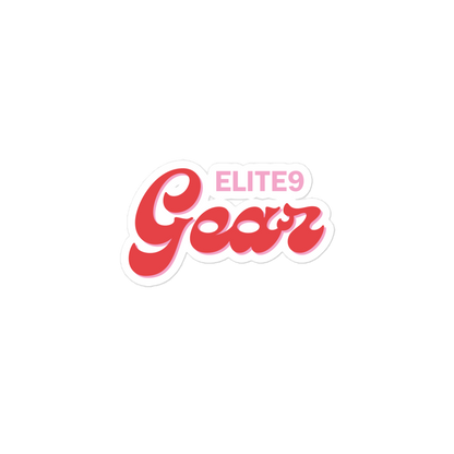 Elite9 Gear Retro Print Sticker