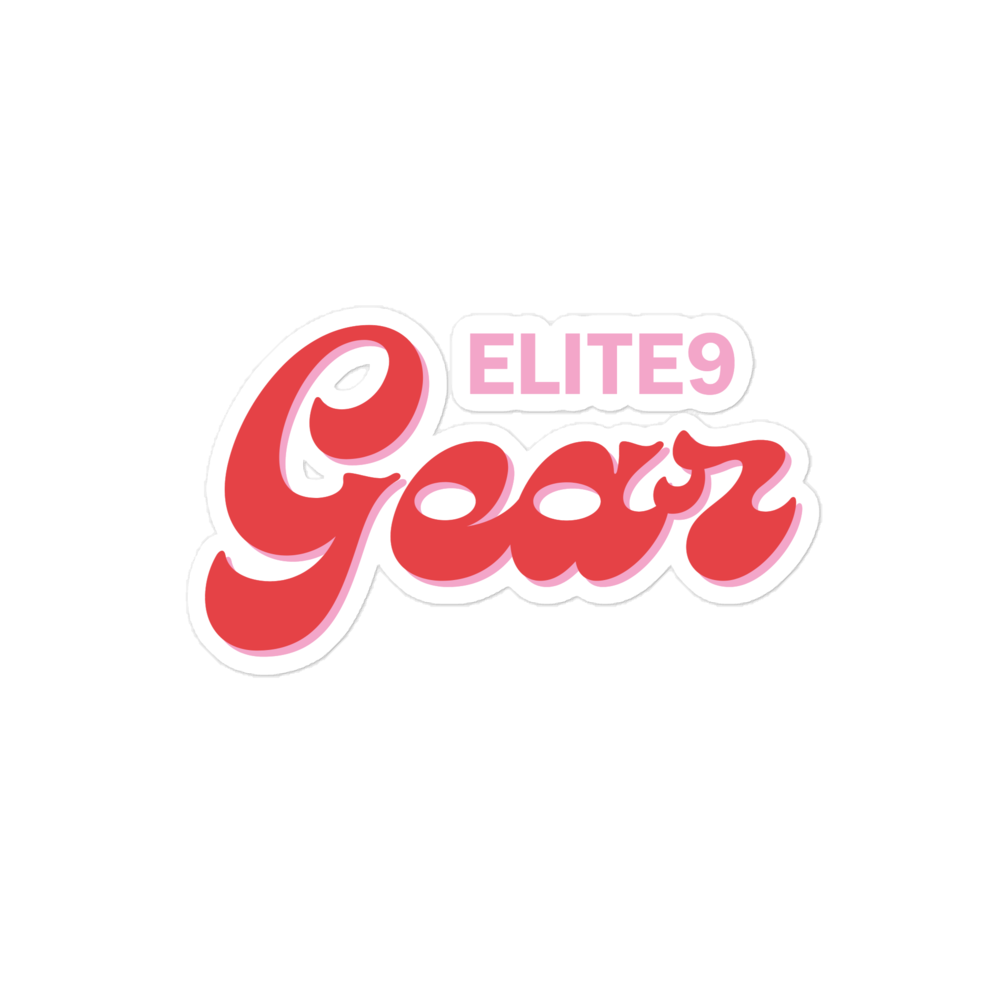 Elite9 Gear Retro Print Sticker