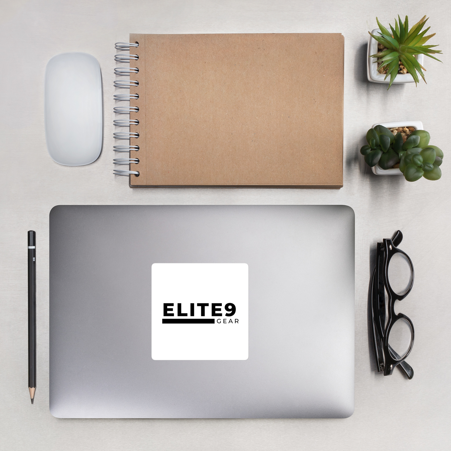 Elite9 Gear Logo stickers