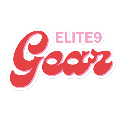 Elite9 Gear Retro Print Sticker