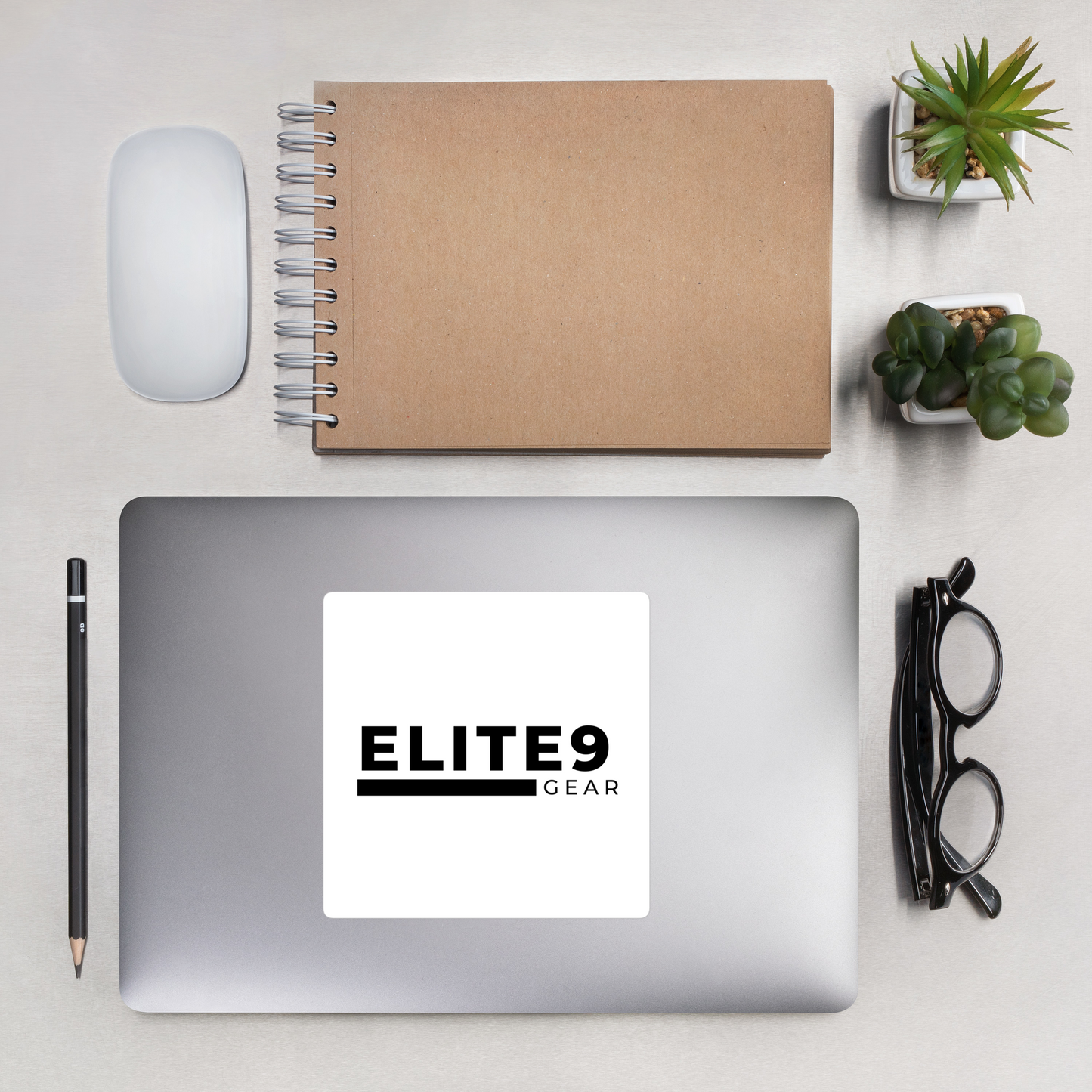 Elite9 Gear Logo stickers