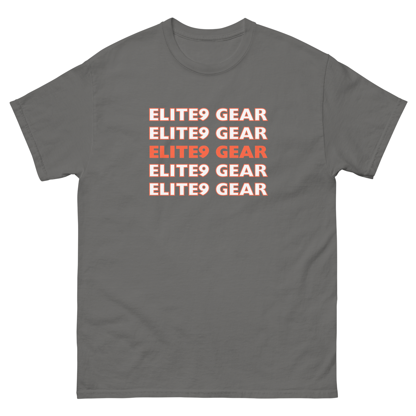 Elite9 Gear Falling Words Tee | 2XL-5XL