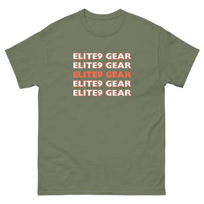 Elite9 Gear Falling Words Tee | 2XL-5XL