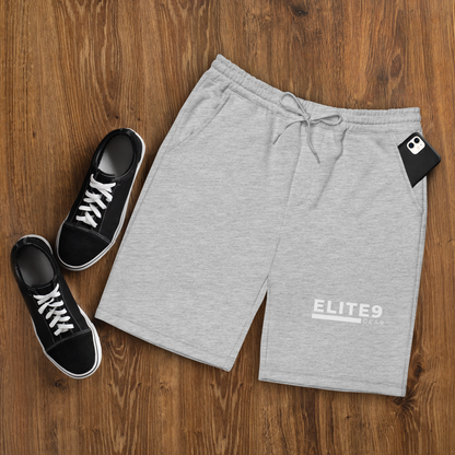 Men's fleece shorts | White Text