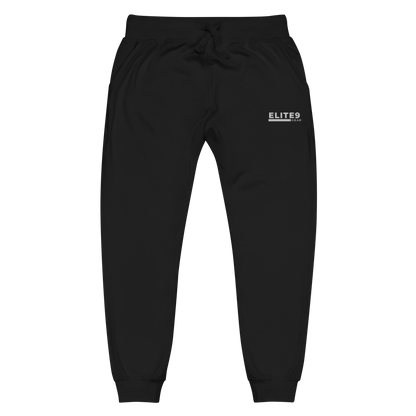 Unisex fleece joggers| White Text