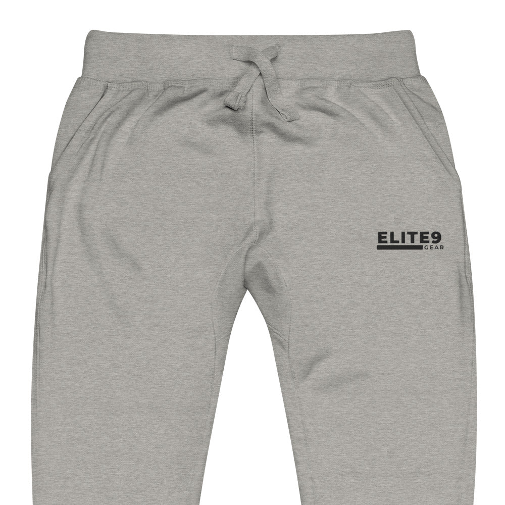 Unisex fleece joggers| Black Text