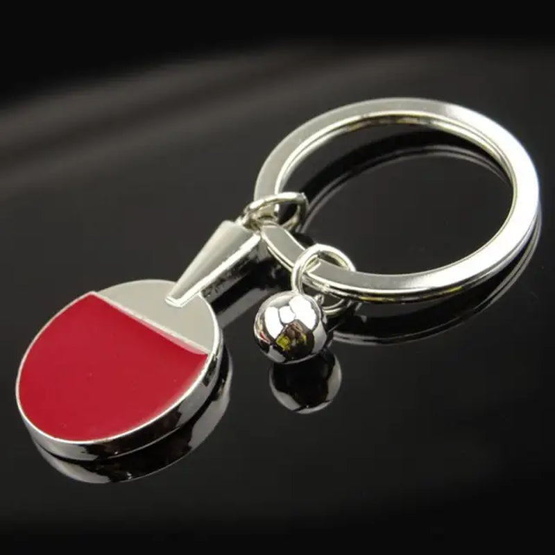 Sports Keychain Table Tennis Pendants Pingpong Bat Ball Baseball Bat Gloves Racket Key Chain Car Key Chain Decor Fans Keyring