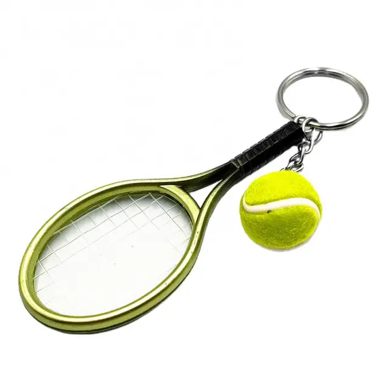 Sports Keychain Table Tennis Pendants Pingpong Bat Ball Baseball Bat Gloves Racket Key Chain Car Key Chain Decor Fans Keyring