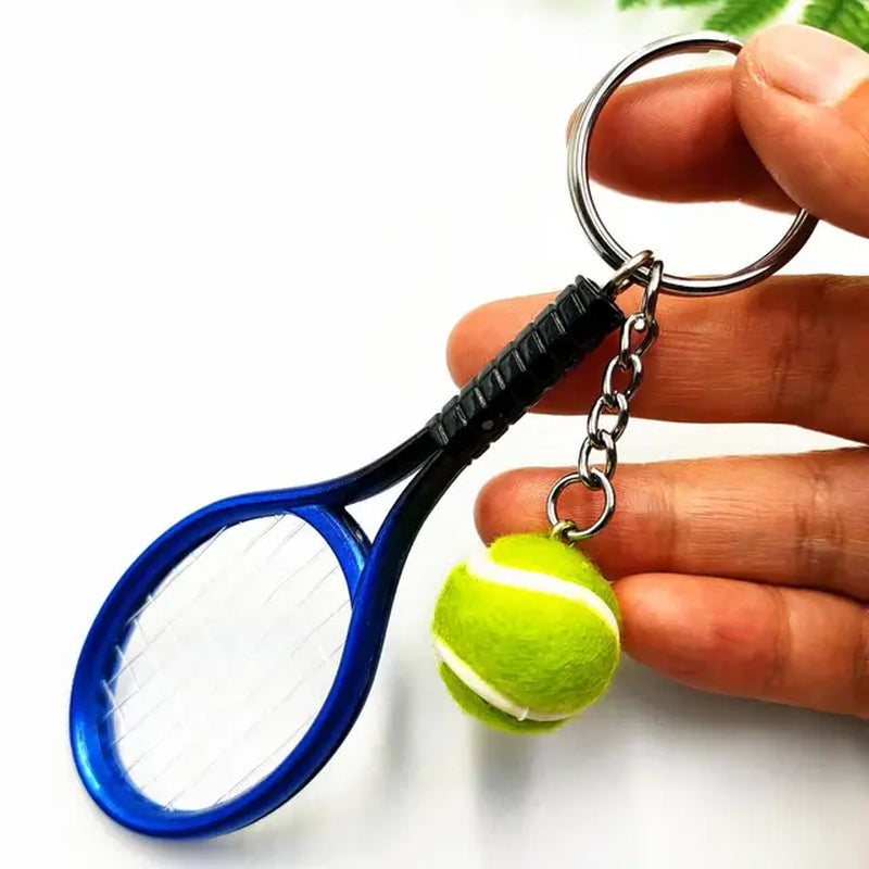 Sports Keychain Table Tennis Pendants Pingpong Bat Ball Baseball Bat Gloves Racket Key Chain Car Key Chain Decor Fans Keyring