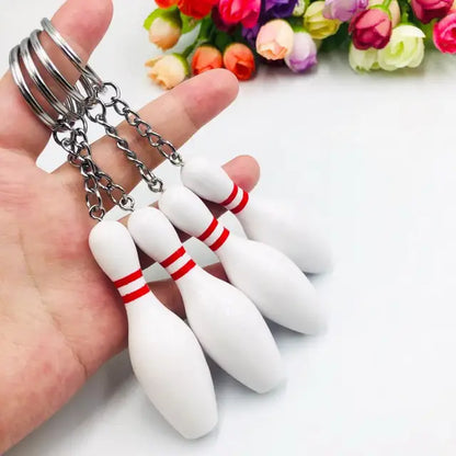 Sports Keychain Table Tennis Pendants Pingpong Bat Ball Baseball Bat Gloves Racket Key Chain Car Key Chain Decor Fans Keyring