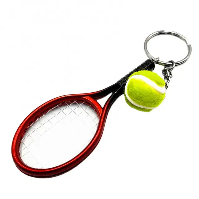 Sports Keychain Table Tennis Pendants Pingpong Bat Ball Baseball Bat Gloves Racket Key Chain Car Key Chain Decor Fans Keyring