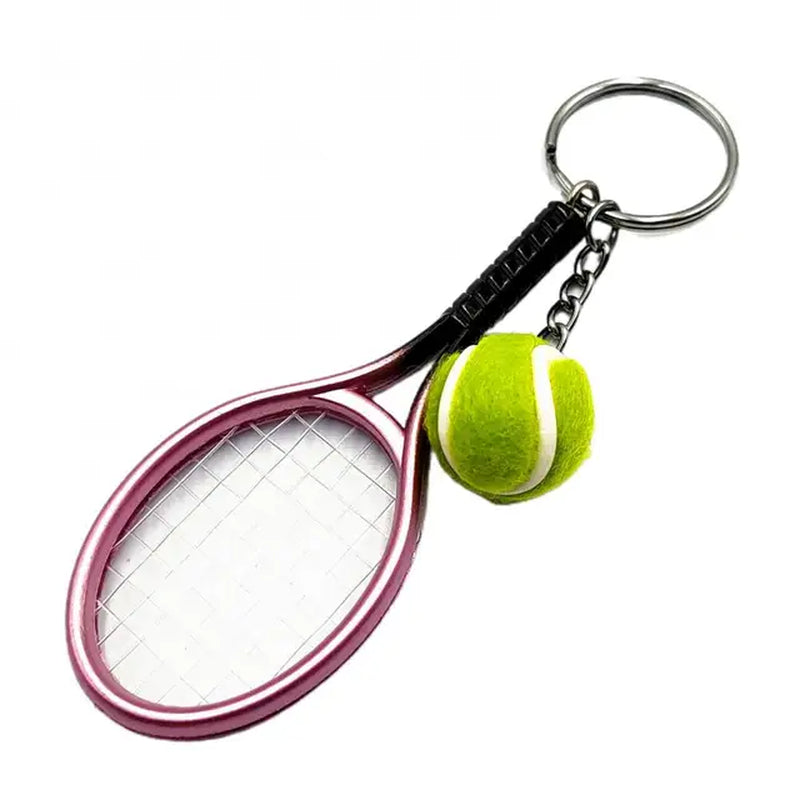 Sports Keychain Table Tennis Pendants Pingpong Bat Ball Baseball Bat Gloves Racket Key Chain Car Key Chain Decor Fans Keyring